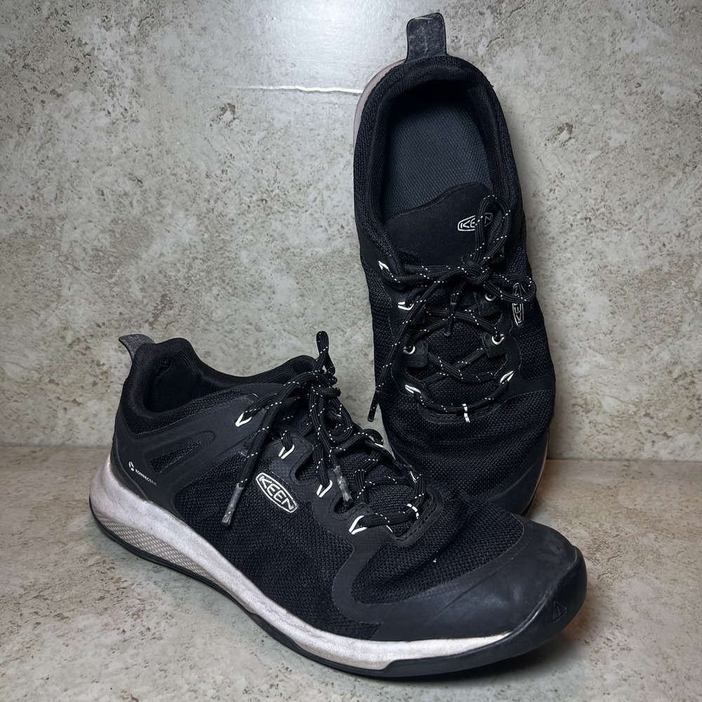 Keen Explore Vent Hiking Shoes Mens 9.5 Black KonnectFit Outdoor Trail Sneaker